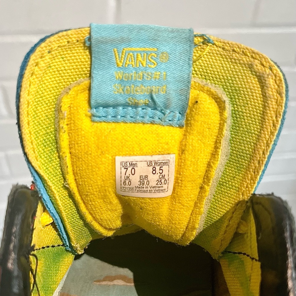 ❌SOLD❌ Vans Sk8-Low El Barto The Simpsons, Women’s SZ 8.5 GUC - Picture 10 of 10
